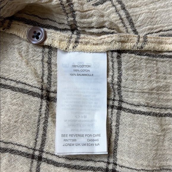 Madewell Women’s Plaid Flannel Button Down Shirt 100% COTTON Size S - Picture 7 of 9